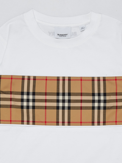 Shop Burberry Cedar Tshirt T-shirt In Bianco
