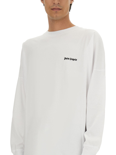Shop Palm Angels Sweatshirt With Logo In Multicolor