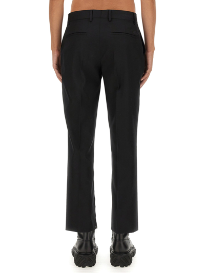 Shop Off-white Wool Pants In Nero