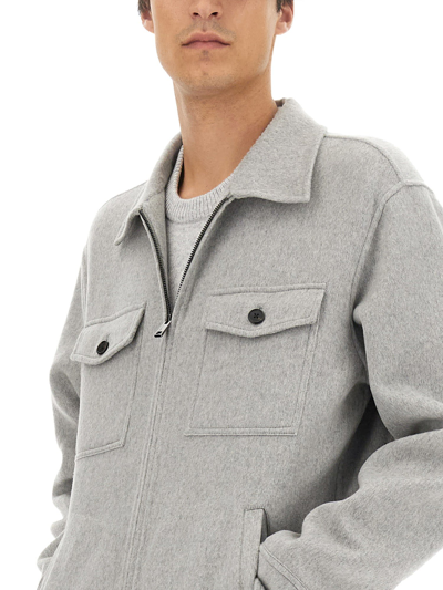 Theory Wool Jacket In Grigio