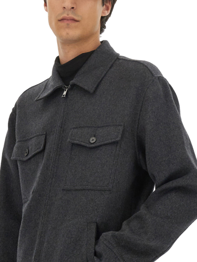 Shop Theory Wool Jacket In Antracite