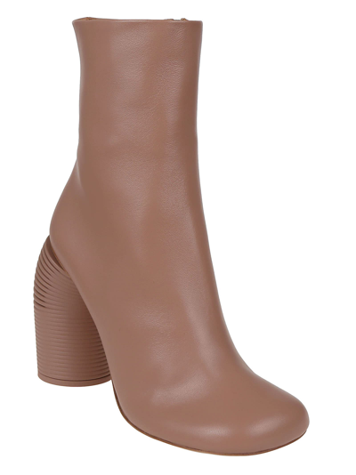 Shop Off-white Tonal Spring Ankle Boot In Nude Nude