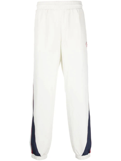 Shop Casablanca Side Panelled Shell Suit Track Pant In White