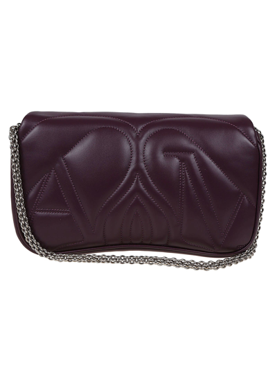 Shop Alexander Mcqueen The Seal Small Bag In Night Shade