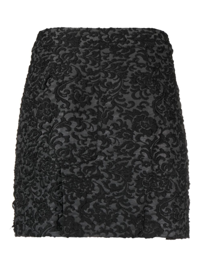 Shop Essentiel Antwerp Eclipse Sequin Miniskirt In Black