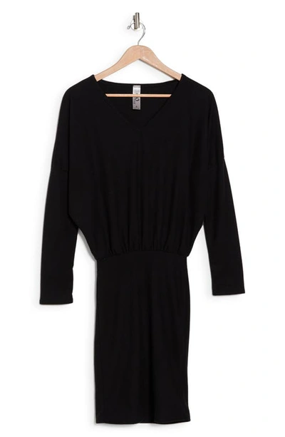 Shop Go Couture Long Sleeve Sweater Dress In Black