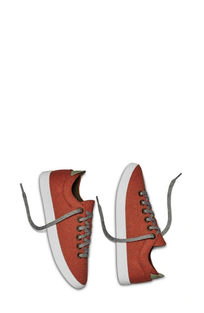 Shop Allbirds Piper Wool Sneaker In Brick Orange/ White