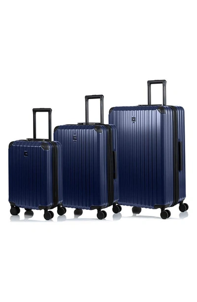 Shop Champs Element 3-piece Luggage Set In Navy