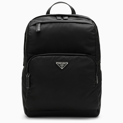 Shop Prada Black Re-nylon Backpack