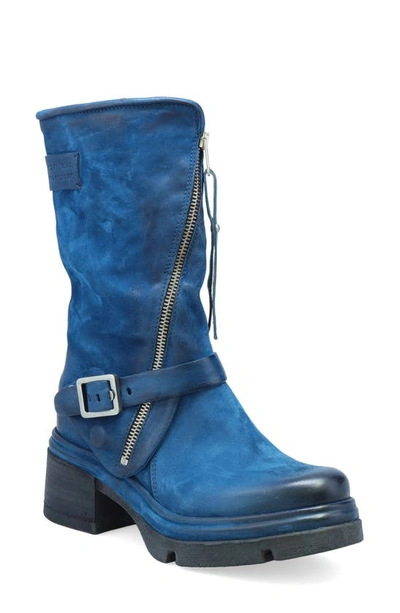 Shop As98 Emory Lug Sole Boot In Blue