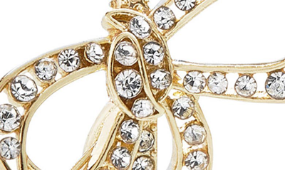 Baublebar Bow Tie Pavé Hoop Earrings In Gold