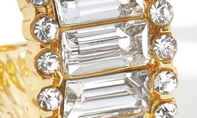 Shop Baublebar Baguette & Round Crystal Huggie Hoop Earrings In Gold