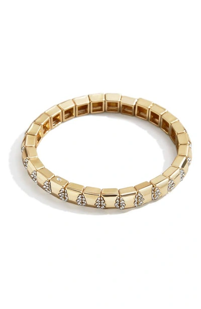 Shop Baublebar Pavé Crystal Stretch Bracelet In Gold