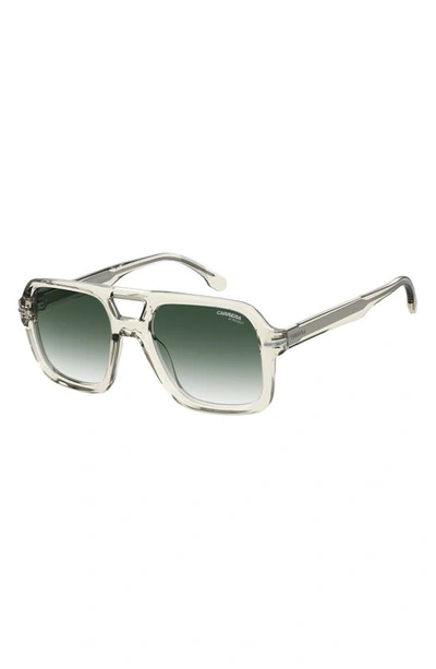 Shop Carrera Eyewear 55mm Gradient Square Sunglasses In Yellow/ Green Shaded