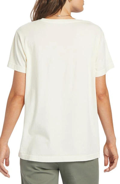 Shop Roxy Mele Kalikimaka Cotton Graphic T-shirt In Egret