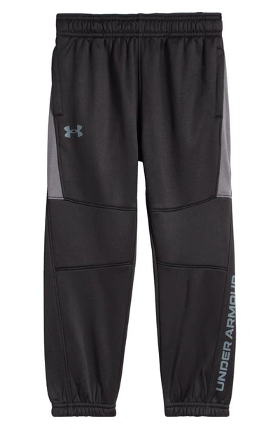 Shop Under Armour Kids' Knee Panel Joggers In Black