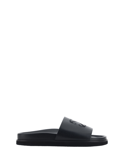 Shop Off-white Sandals In Black Blac