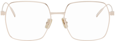 Shop Givenchy Rose Gold Square Glasses In 28 Shiny Rose Gold