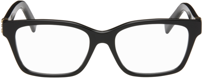 Shop Givenchy Black Square Glasses In 1 Shiny Black