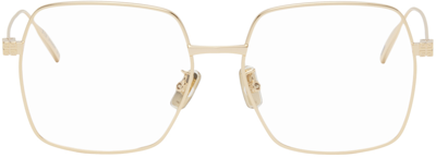 Shop Givenchy Gold Square Glasses In 30 Shiny Endura Gold