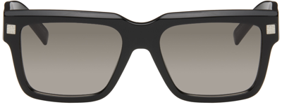 Shop Givenchy Black Gv Day Sunglasses In 01b Shiny Black
