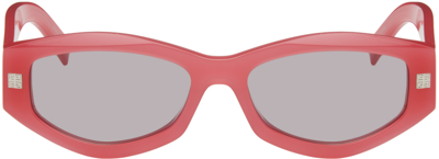 Shop Givenchy Pink Gv Day Sunglasses In 75a Shiny Fuxia/smok
