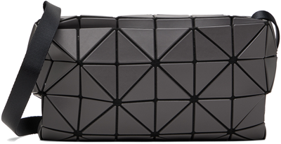 Shop Bao Bao Issey Miyake Gray Carton Matte Shoulder Bag In 14 Charcoal Gray