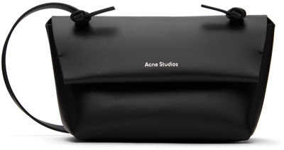 Shop Acne Studios Black Mini Shoulder Bag In 900 Black