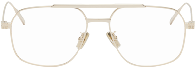 Shop Givenchy Gold Aviator Glasses In 32 Gold