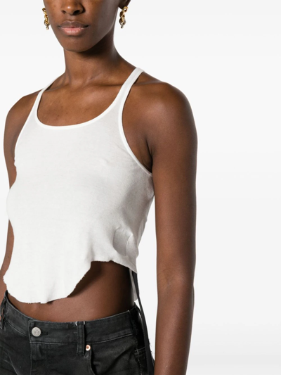 Shop Rick Owens Drkshdw Basic Tank Cropped In White