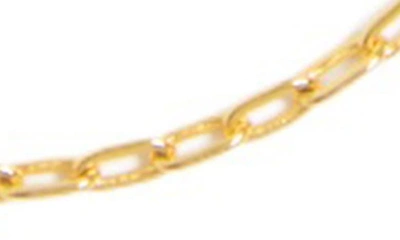 Shop Argento Vivo Sterling Silver 18k Gold Plated Sterling Silver Paper Clip Chain Bracelet