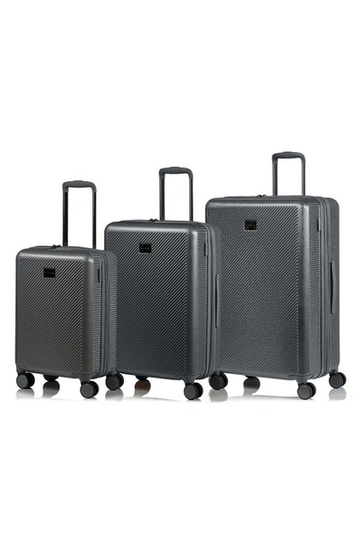 Shop Champs Iconic Ii 3-piece Luggage Set In Silver