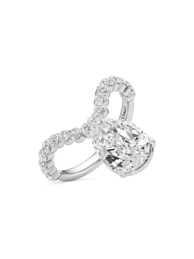 Shop Unsaid Women's Tear Valley 18k White Gold & 3.66 Tcw Lab-grown Diamond Ring