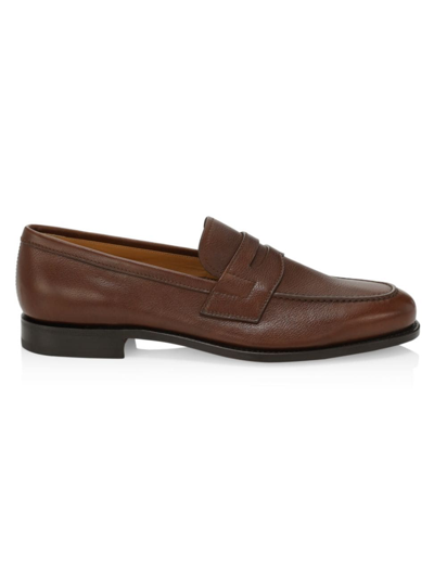 Shop Church's Men's Heswall Leather Loafers In Brunt