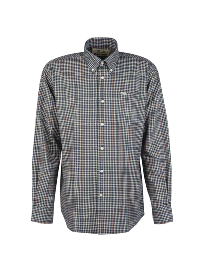 Shop Barbour Men's Henderson Thermo Weave Button-down Shirt In Navy