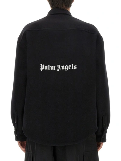 Shop Palm Angels Shirt With Logo In Multicolour