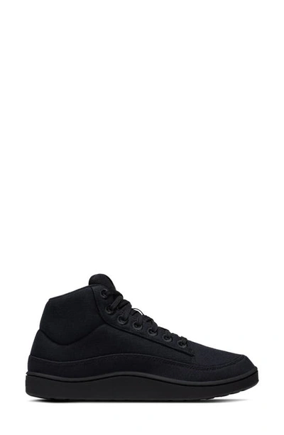 Shop Allbirds Pacer Canvas Mid Top Sneaker In Natural Black/ Natural Black