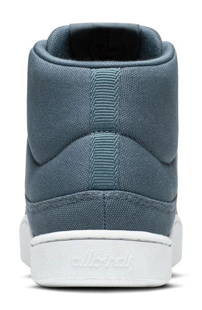 Shop Allbirds Pacer Canvas Mid Top Sneaker In Calm Teal/ Blizzard