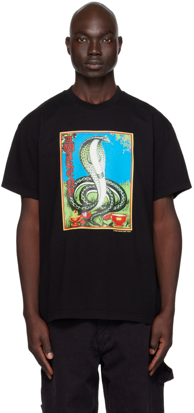 Shop Awake Ny Black 'cobra' T-shirt