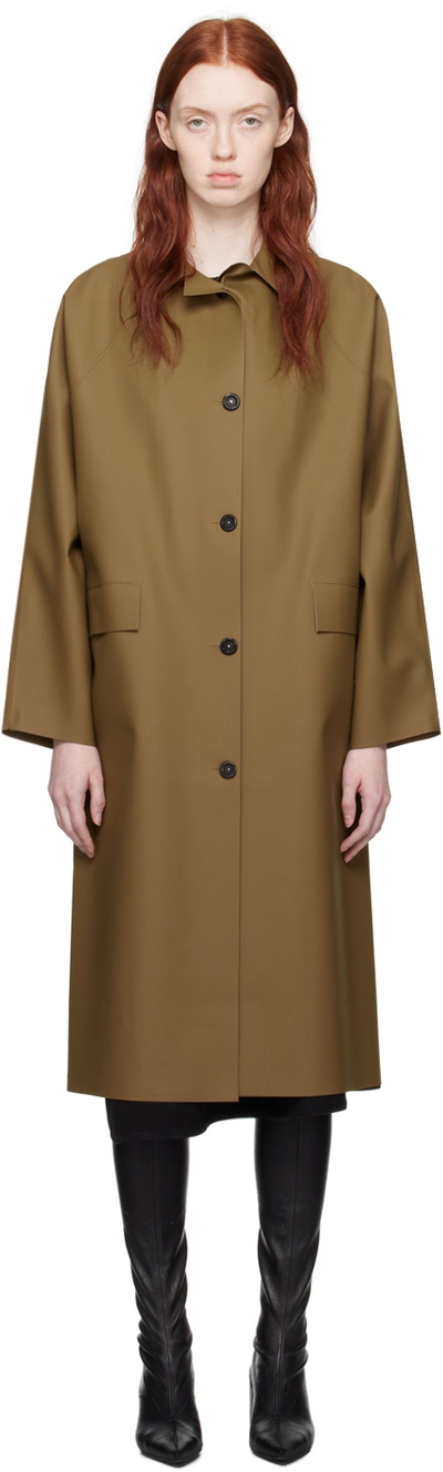 Shop Kassl Editions Tan Original Coat In 0012 Breen