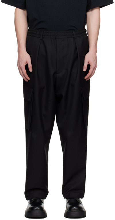 Shop Lownn Black Elasticized Cargo Pants