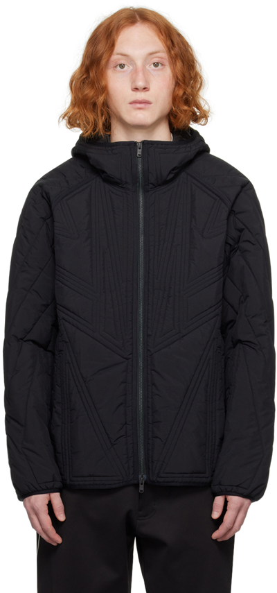 Shop Y-3 Black Quilted Jacket