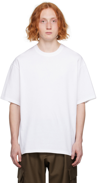 Shop Lownn White Crewneck T-shirt