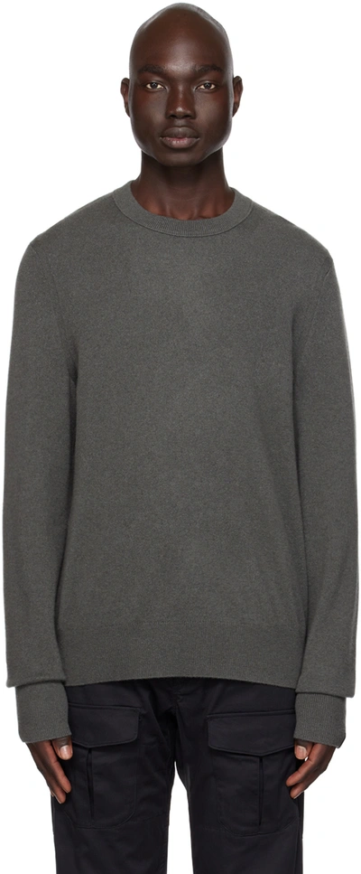 Shop Rag & Bone Khaki Harding Sweater In Shadowgrn