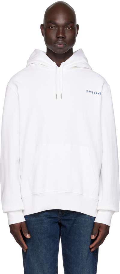Rag & Bone White Coffee Hoodie In White