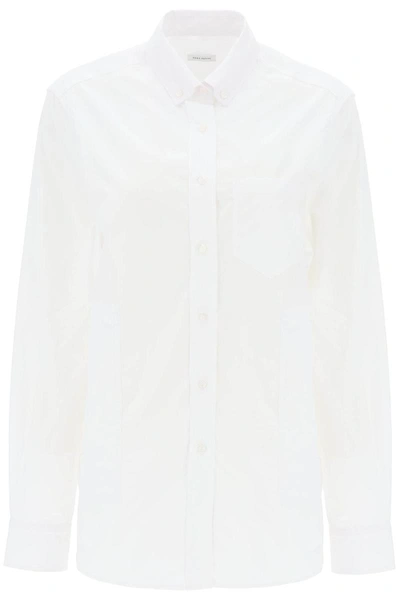 Shop Saks Potts William Poplin Shirt In White