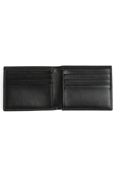 Shop Original Penguin Leather Wallet & Card Tool Set In Black