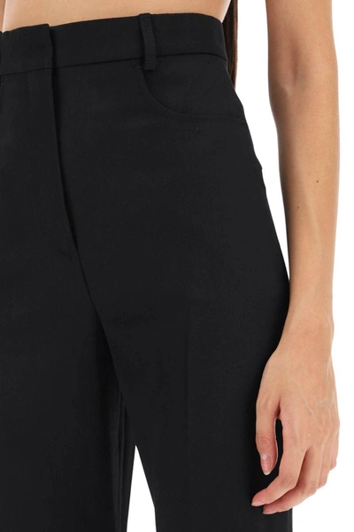 Shop Jacquemus 'le Pantalon Sauge' Flared Pants In Black