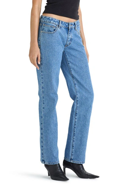 Shop Abrand '99 Low Rise Organic Cotton Straight Leg Jeans In Katie Organic