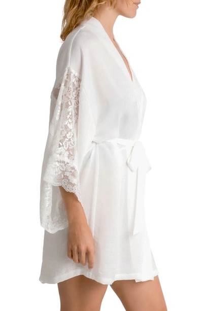 Shop In Bloom By Jonquil Lace Wrap Robe In Ivory